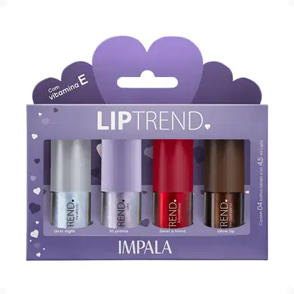 Imagem do produto Kit Impala Liptrend Gloses: 4 Gloss Labial