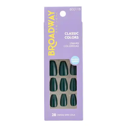 Imagem do produto Unhas Postiças Broadway Kiss Ny Classic Colors Bailarina Longo Oatmeal Bco11b