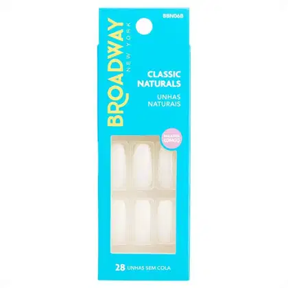 Imagem do produto Unhas Postiças Broadway Kiss Ny Classic Naturals Bailarina Longo Dream Bbn06b