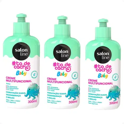 Imagem do produto Kit Salon Line Baby #todecachinho: 3 Creme Multifuncional 300ml