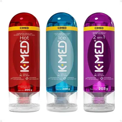 Imagem do produto Kit Cimed K-med Lubrificantes Íntimo Trio Super (3 Produtos)