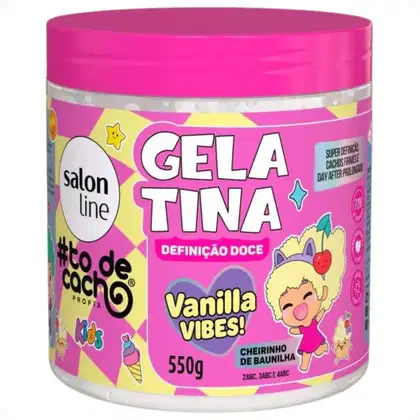 Imagem do produto Gelatina Capilar Salon Line Kids Vanilla Vibes! #ToDeCacho Definição Doce 550g