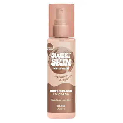 Imagem do produto Body Splash Em Calda Dailus Sweet Skin Ice Cream Cookies e Cream 200ml