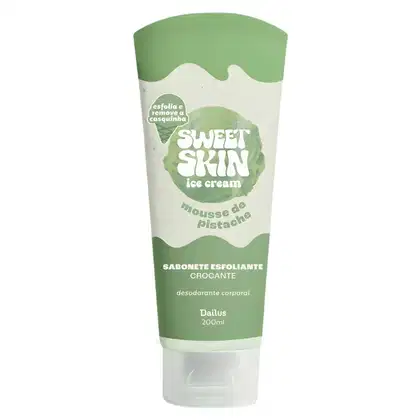 Imagem do produto Sabonete Esfoliante Crocante Dailus Sweet Skin Ice Cream Mousse De Pistache 200ml