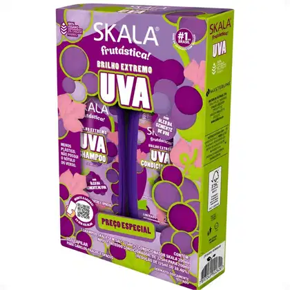 Imagem do produto Kit Skala Frutástica! Uva: Shampoo 325ml e Condicionador 200ml