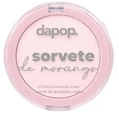 Imagem do produto Pó Facial Translúcido Matte Dapop Sorvete De Morango Dp2398