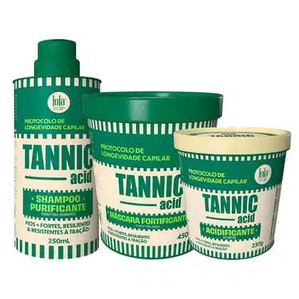 Imagem do produto Kit Lola Tannic Acid: Shampoo 250ml, Máscara 450g e Acidificante 230g