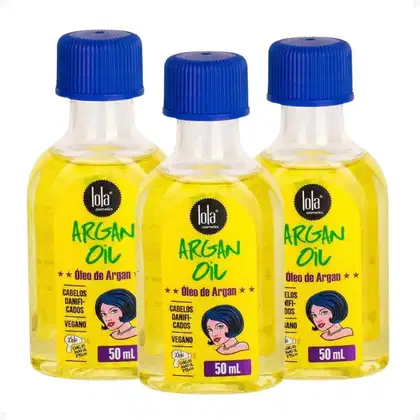 Imagem do produto Kit Lola Argan Oil: 3 Óleo De Argan 50ml