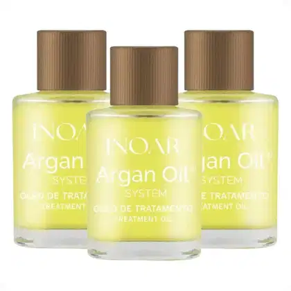 Imagem do produto Kit Inoar Argan Oil: 3 Óleo De Tratamento 7ml