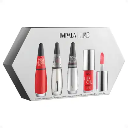 Imagem do produto Kit Impala Ju Paes Virando O Jogo Aposta Alta: Esmalte, Verniz Gloss, Sérum e Lip Oil