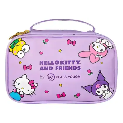 Imagem do produto Necessaire Estruturada Hello Kitty and Friends by Klass Vough Lilás Ref. KCHK-30