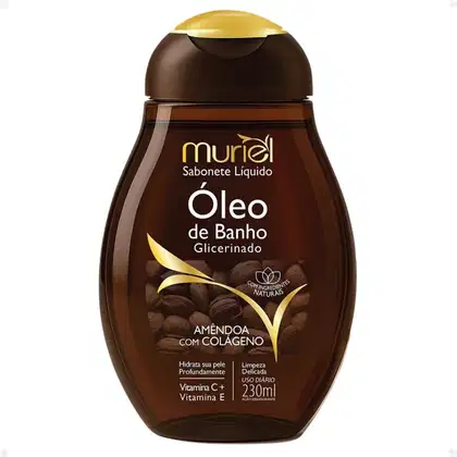 Imagem do produto Sabonete Líquido Muriel Óleo De Banho Glicerinado Amêndoa Com Colágeno 230ml
