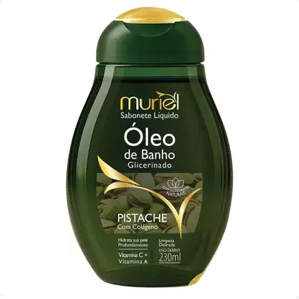 Imagem do produto Sabonete Líquido Muriel Óleo De Banho Glicerinado Pistache Com Colágeno 230ml