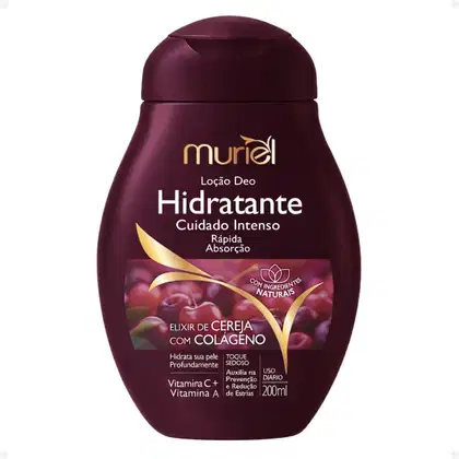 Imagem do produto Loção Deo Hidratante Corporal Muriel Elixir De Cereja Com Colágeno 200ml