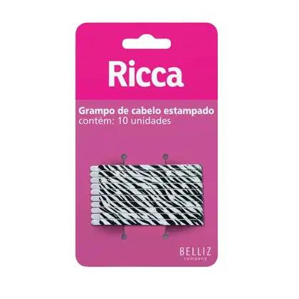 Imagem do produto Grampo de Cabelo Ricca Style Zebra Cód.1032