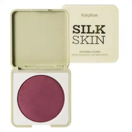 Imagem do produto Blush Compacto Ruby Rose Silk Skin Natural Flush Deep Plum Hb-t1001-4