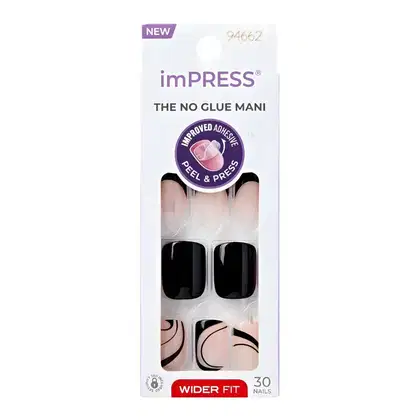 Imagem do produto Unhas Postiças imPress Kiss Ny Wider Fit Black Dress IMW04