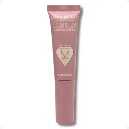 Imagem do produto Blush Líquido Com Esponja Miss Rôse Fosco Macio 01 14ml