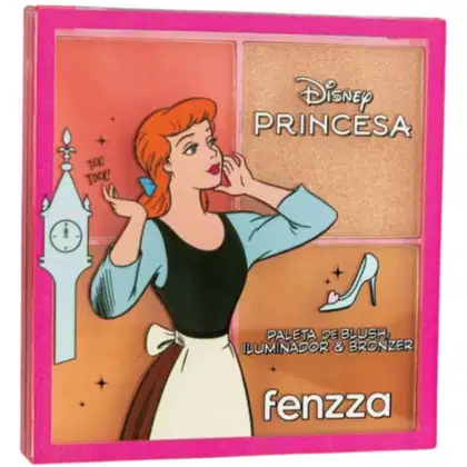 Imagem do produto Paleta De Blush, Iluminador e Bronzer Fenzza Disney Princesa Dream Come True Dis128
