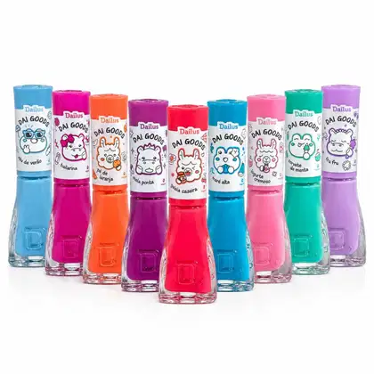Imagem do produto Kit Dailus Dai Goods 9 Esmaltes Cremosos Veganos 8ml