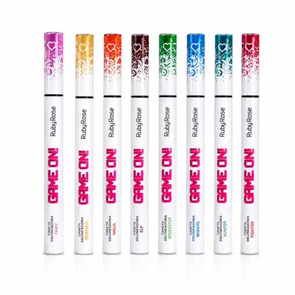 Imagem do produto Kit Ruby Rose Game On Caneta Delineadora Com 8