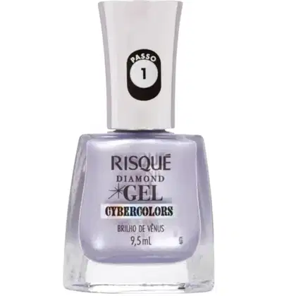 Imagem do produto Esmalte Efeito Gel Risqué Diamond Gel Cybercolors 9,5ml Brilho De Vênus