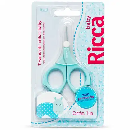 Imagem do produto Tesoura de Unhas Ricca Baby Azul Cód:1656