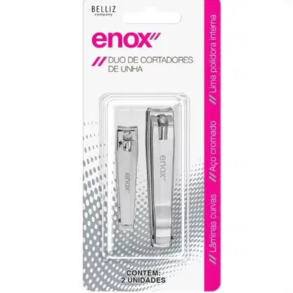 Imagem do produto Duo Cortadores de Unha Enox Grande e Pequeno Cód.937