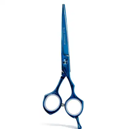 Imagem do produto Tesoura Profissional Mega Kasho Blue Titanium Fio Navalha 5 K5360-5