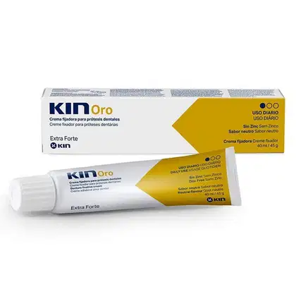 Imagem do produto Creme Fixador para Próteses Dentárias Kin Oro Extra Forte 45g