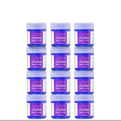 Imagem do produto Kit Colormake em Caixa Azul - Tinta Líquida 12x15ml