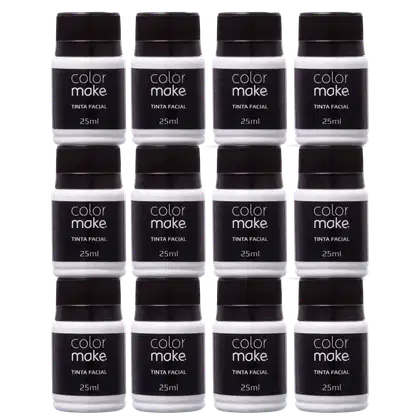 Imagem do produto Kit Colormake Tinta Facial Branco (12 Unidades)