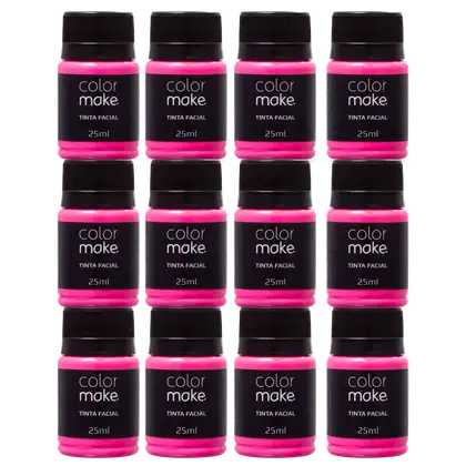 Imagem do produto Kit Colormake Tinta Facial Pink (12 Unidades)