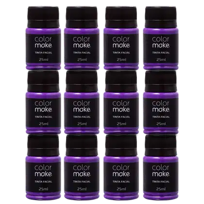 Imagem do produto Kit Colormake Tinta Facial Roxo (12 Unidades)