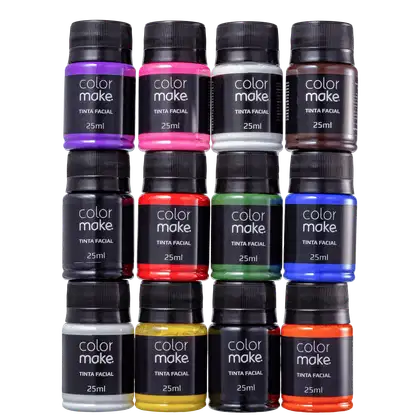 Imagem do produto Kit Colormake Cores Sortidas - Tinta Líquida 12x25ml