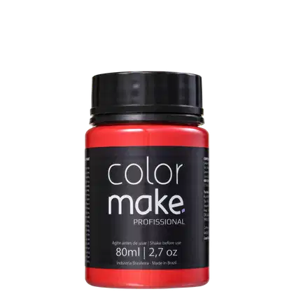 Imagem do produto Colormake Profissional Vermelho - Tinta Líquida  Facial 80ml