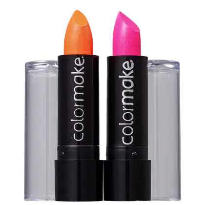 Imagem do produto Kit Colormake Batom Fluorescente Laranja e Pink (2 Unidades)