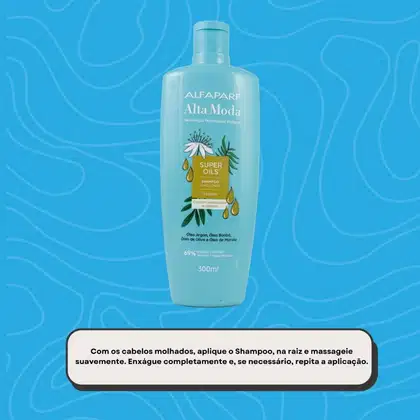 Imagem do produto Alfaparf Alta Moda Super Oils Shampoo 300ml