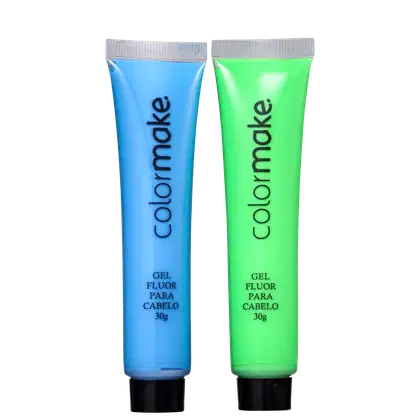 Imagem do produto Kit Colormake Gel Fluorescente Azul e Verde (2 Unidades)