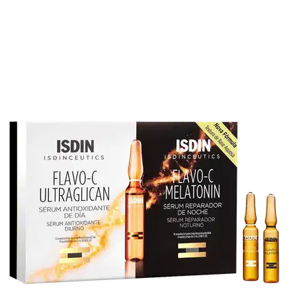 Imagem do produto Kit ISDIN ISDINCEUTICS Sérum Facial Flavo-C Ultraglican + Melatonin (2 Produtos)