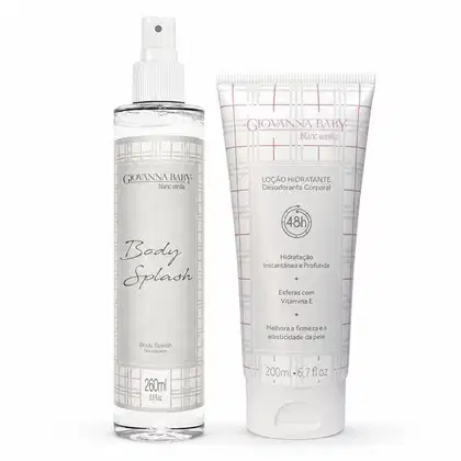 Imagem do produto Kit Giovanna Baby Blanc Vanilla: Body Splash 260ml e Loção Hidratante 200ml