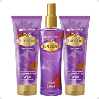 Imagem do produto Kit Phytoderm Pure Secret: 2 Hidratantes leve 1 Body Splash