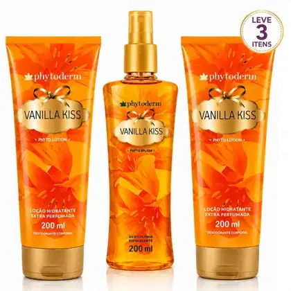 Imagem do produto Kit Phytoderm Vanilla Kiss: 2 Hidratantes Leve 1 Body Splash