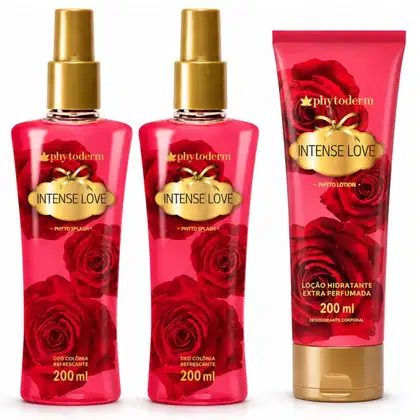 Imagem do produto Kit Phytoderm Intense Love: 2 Body Splash Leve 1 Hidratante