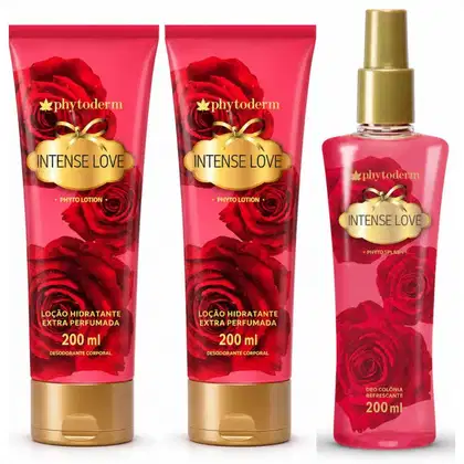 Imagem do produto Kit Phytoderm Intense Love: 2 Hidratantes Leve 1 Body Splash
