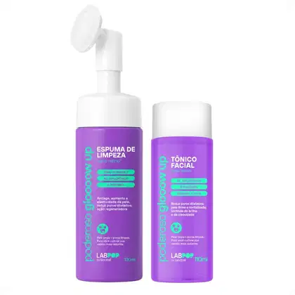 Imagem do produto Kit LabPop by Labotrat Poderoso Glow Up: Espuma de Limpeza e Tônico Facial