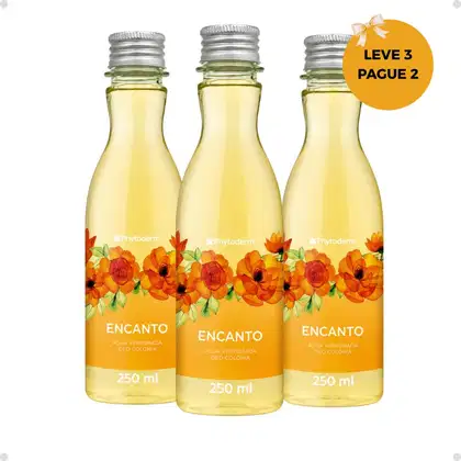 Imagem do produto Água Perfumada Deo Colônia Phytoderm Leve 3 Pague 2 Encanto 250ml