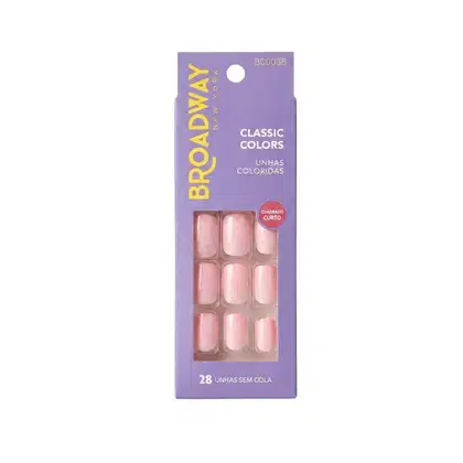 Imagem do produto Unhas Postiças Kiss Ny Broadway Quadrado Curto Love Red Bco03b