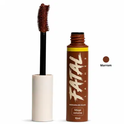 Imagem do produto Máscara De Cílios Jasmyne Fatal Lashes Mega Volume 10ml Ref.: J0126 Marrom