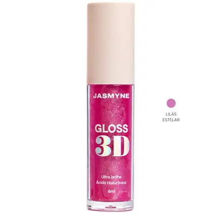 Imagem do produto Gloss Labial 3D Jasmyne Ultra Brilho 4ml Ref.: J0133 Lilás Estelar